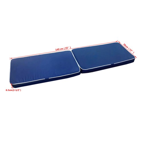 1PCS 140cm×38cm Boat Yacht Seat Cushion Pad Waterproof UV & Weather Resistant
