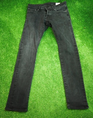Jean femme G-star 34x32 3301 super slim skinny gris foncé bouton délavé fly d... - Photo 1/4