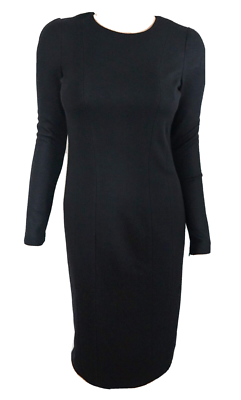 BURBERRY PRORSUM Black Wool CUTOUT BACK Sheath Pencil Dress 42 US-6/8 M  | eBay
