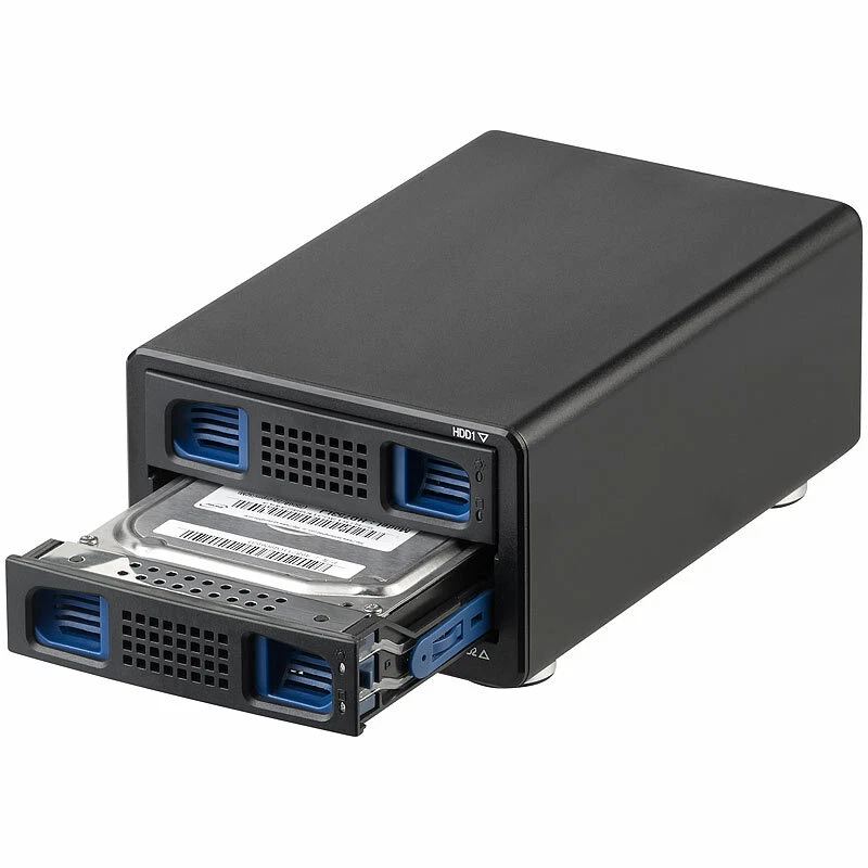 Xystec 2-fach-Festplatten-Gehäuse für 3,5"- & 2,5"-SATA, USB 3.0, RAID - Bild 3 von 4
