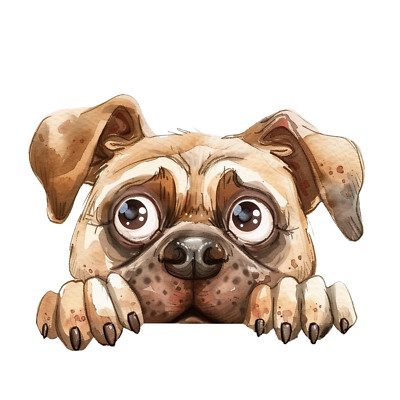 Autoaufkleber 18X18 cm | spähender Hund | Wetterfest | Hochwertige Folie