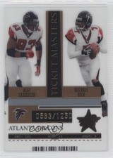 2005 Leaf Rookies & Stars Ticket Masters 583/1250 Alge Crumpler Michael Vick 0f4