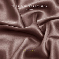 Burlwood 100 Pure Mulberry Silk Fabric by the Yard 44" width 19 mm 6A Grade
