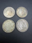 Lot Of 4 1921 Morgan Silver Dollars No Mint Mark