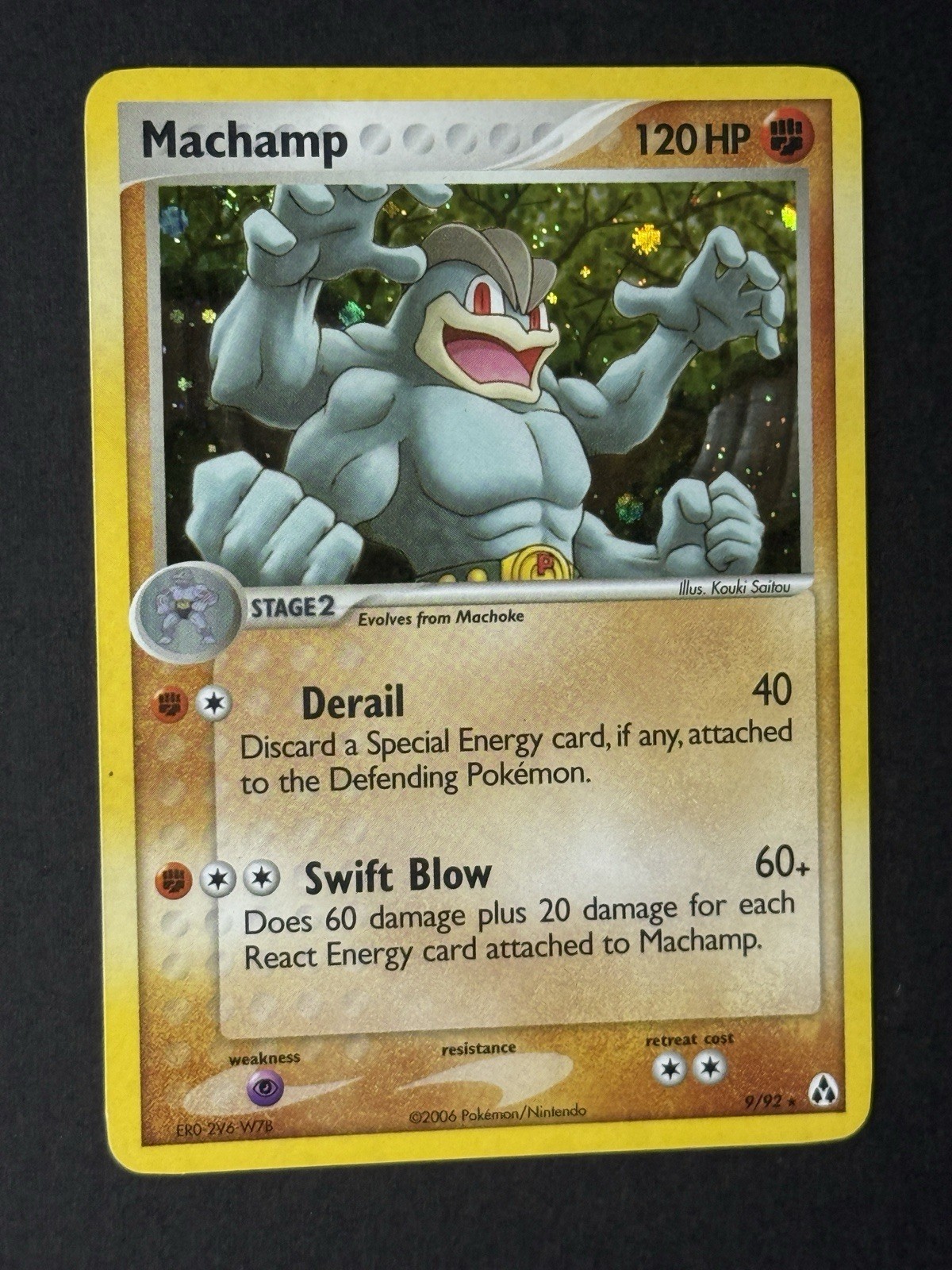 Machamp 9/92 Holo Rare EX Legend Maker 2006 Pokémon TCG [MP]