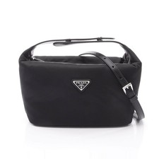 Prada Sheli Re-Nylon 2Way Handbag Women Black One Size