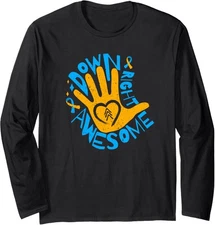 National Down Syndrome Awareness Month Down Long Sleeve T-Shirt