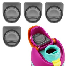 4pcs Replacement Stopper Compatible with Owala FreeSip 24oz 32oz, Water Gray
