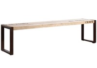 Loftstil Massiv Bank Esszimmer Sitzbank Holzbank Ohne Lehne Massivholz 140X45Cm