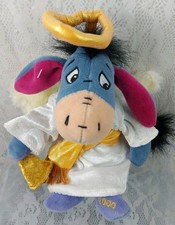 Disney Angel Eeyore Winnie Pooh Bean Bag 9" Plush Stuffed Animal Beanie 2000
