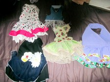 BIG SALE! 5 lot New handmade dog dresses small xs puppy Need to sub green dress