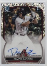 2023 Bowman Chrome Prospect Speckle Refractor /299 Dominic Canzone Auto 15cz