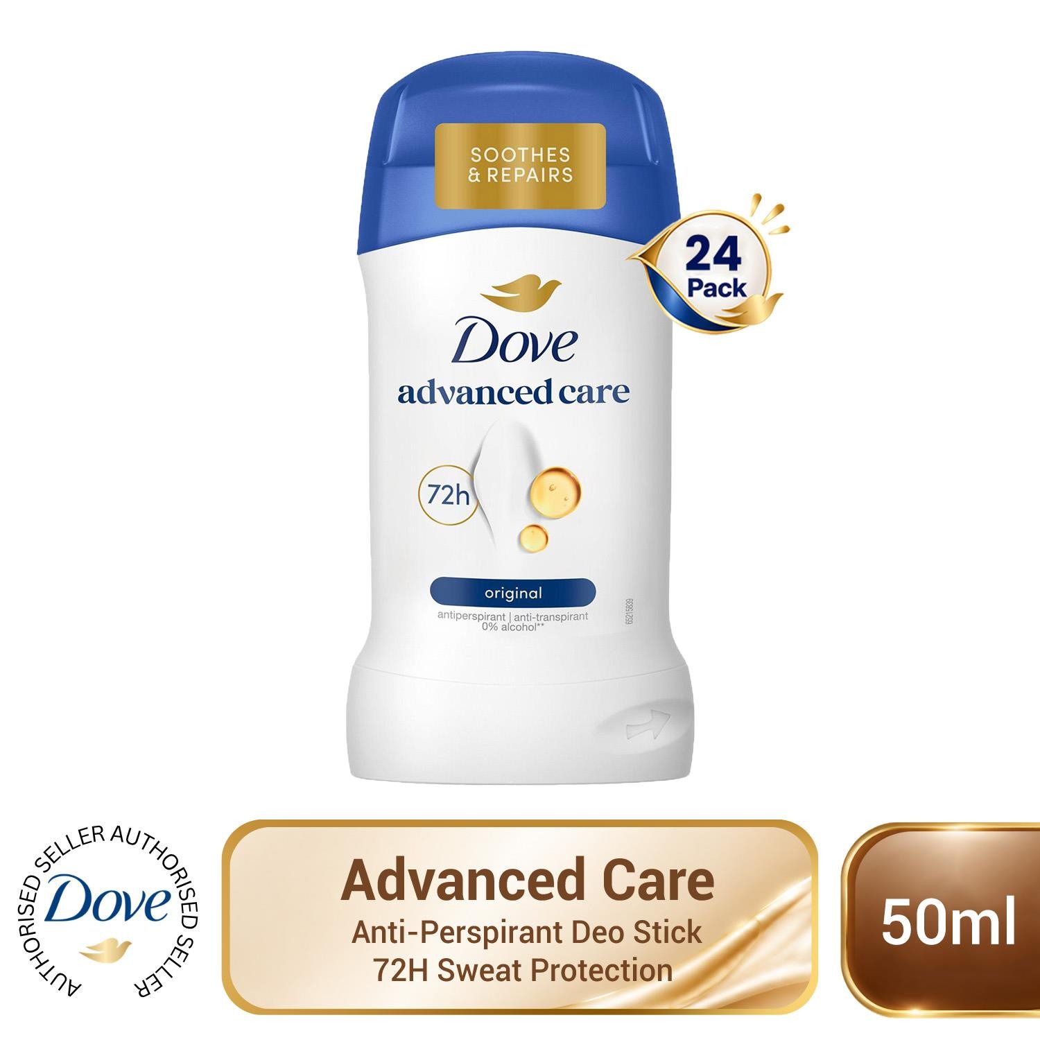 Dove Women's White 'Antiperspirant' Deo Stick W/ 72H Sweat Protection 50Ml, 3Pack In - Image 9