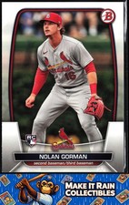 Nolan Gorman 2023 Bowman #6 St. Louis Cardinals Rookie RC