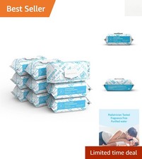 Flip-Top Unscented Baby Wipes - 9 Packs of 90 Counts, Pediatrician Tested