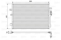 Kondensator Klimaanlage Valeo 822625 Aluminium FüR Fiat Freemont Jtd 4X4 Dodge