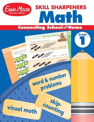 Evan-Moor Skill Sharpeners Math Workbook, Grade 1, Addition, Subtraction