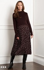 Seraphine Detachable Knit Top Dress Maternity Nursing Size 10 Immaculate