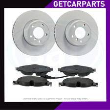 Front Vented Brake Discs / Pads Fits VW Passat Alltrack 2015+ 1.4/2.0
