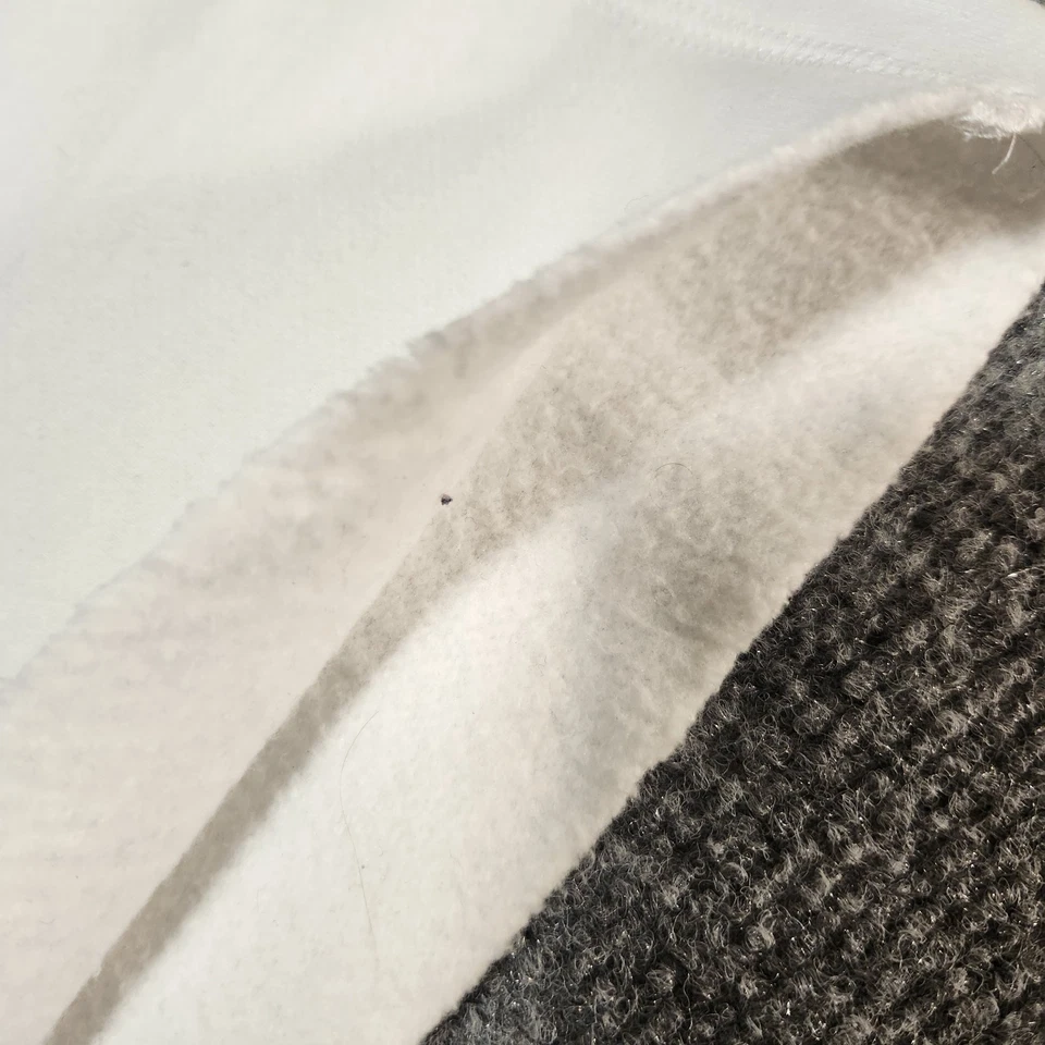 Aeropostale Sweatpants Womens Medium White Fleece Wide Leg Raw Hem Y2K - Image 4 of 4