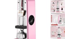Mechanical Metronome, Metronome for Piano, Guitar, Bass, Violin, Drums  Pink