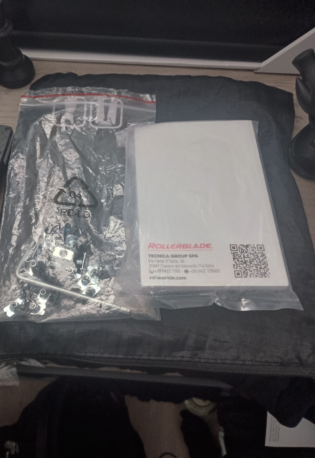 Rollerblade Solo Accessories. Black and Grey Sole Plates And Blank  Frames.