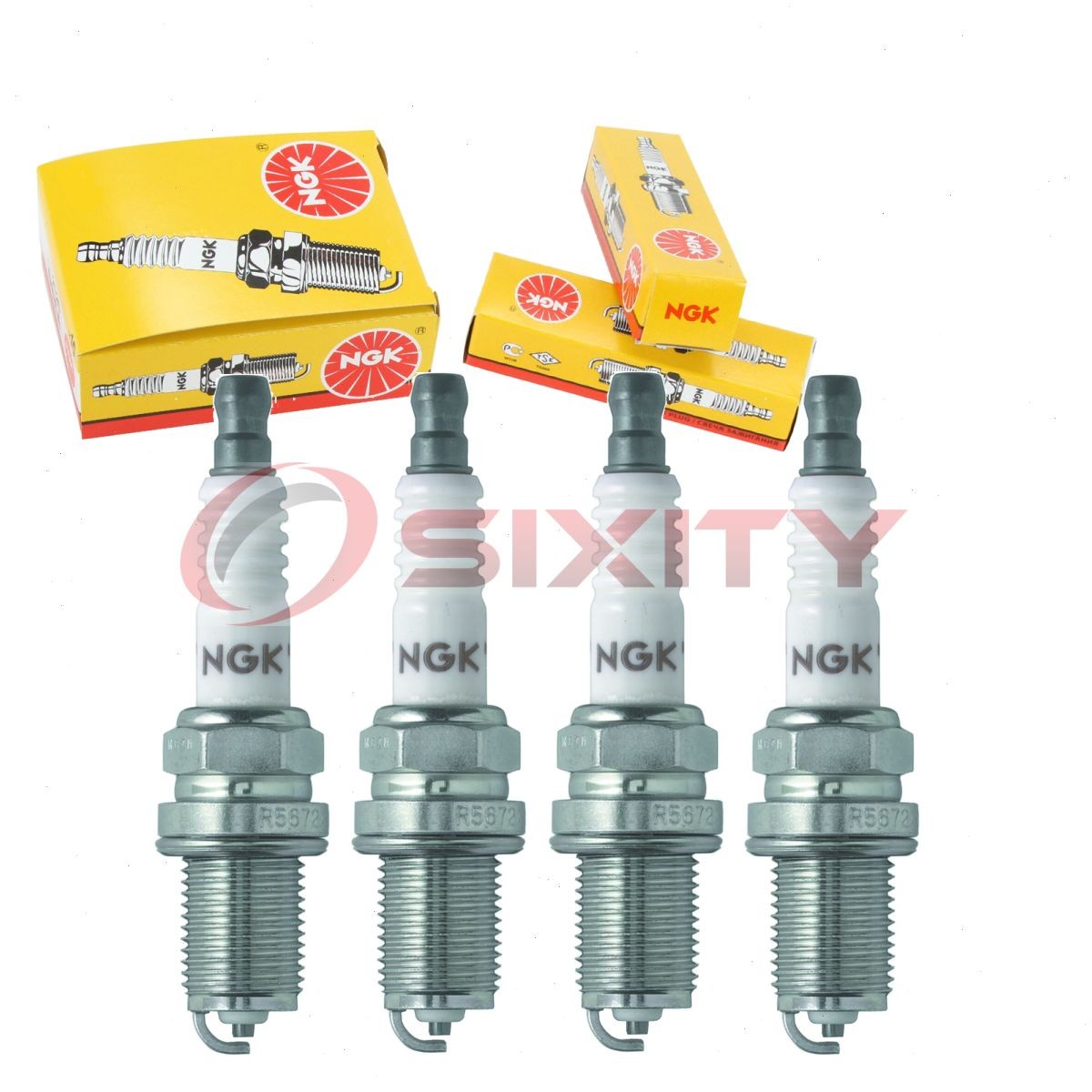 4 pc NGK 6775 BPR6ES BLYB Standard Spark Plugs for WR8DC WR7DP WR7DDC4 WR7DC ae