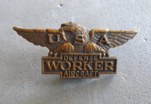 Defense Aircraft Worker, USA screw back pin