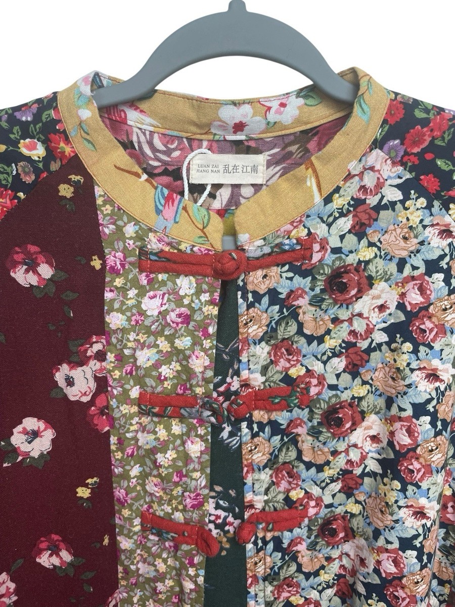 Luan Zai Jiang Nan M-L Floral Trench Coat Jacket Chinese Style