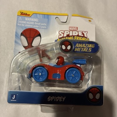 Marvel Spidey and His Amazing Friends- Spidey Amazing Metals Diecast Car