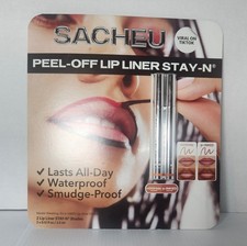 Sacheu Peel Off Lip Liner Stay N 2 Pack n00Hde True Nude and p-INKED Rose Pink