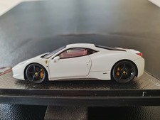 Ferrari 458 Italia - Blanc mat intérieur rouge - BBR série spéciale 1:43
