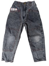 Oshkosh Vintage 80&rsquo;s 90&rsquo;s  Striped Acid Wash Jogger Denim Jeans Size 4