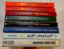 Kurt Vonnegut- 8 Paperbacks BLUEBEARD Galapagos CAT&rsquo;S CRADLE Deadeye SLAPSTICK +