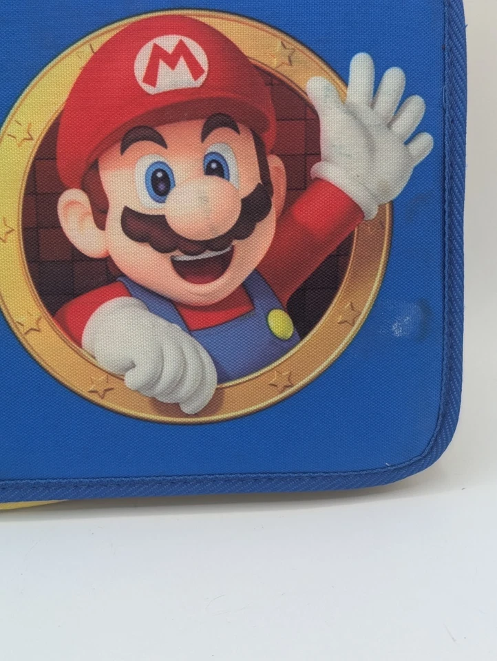 Estuche de Transporte Nintendo 2DS 3DS XL DS DSi Lite Super Mario Bros Azul - Usado y Limpio Foto 2 de 4