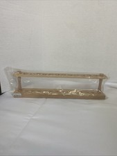 Eisco Labs Wooden Test Tube Stand of 12-  22mm Holes Polished Hard Wood