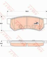 TRW GDB4178 Bremsbelagsatz, Scheibenbremse FüR Buick (Sgm), Chevrolet, Daewoo