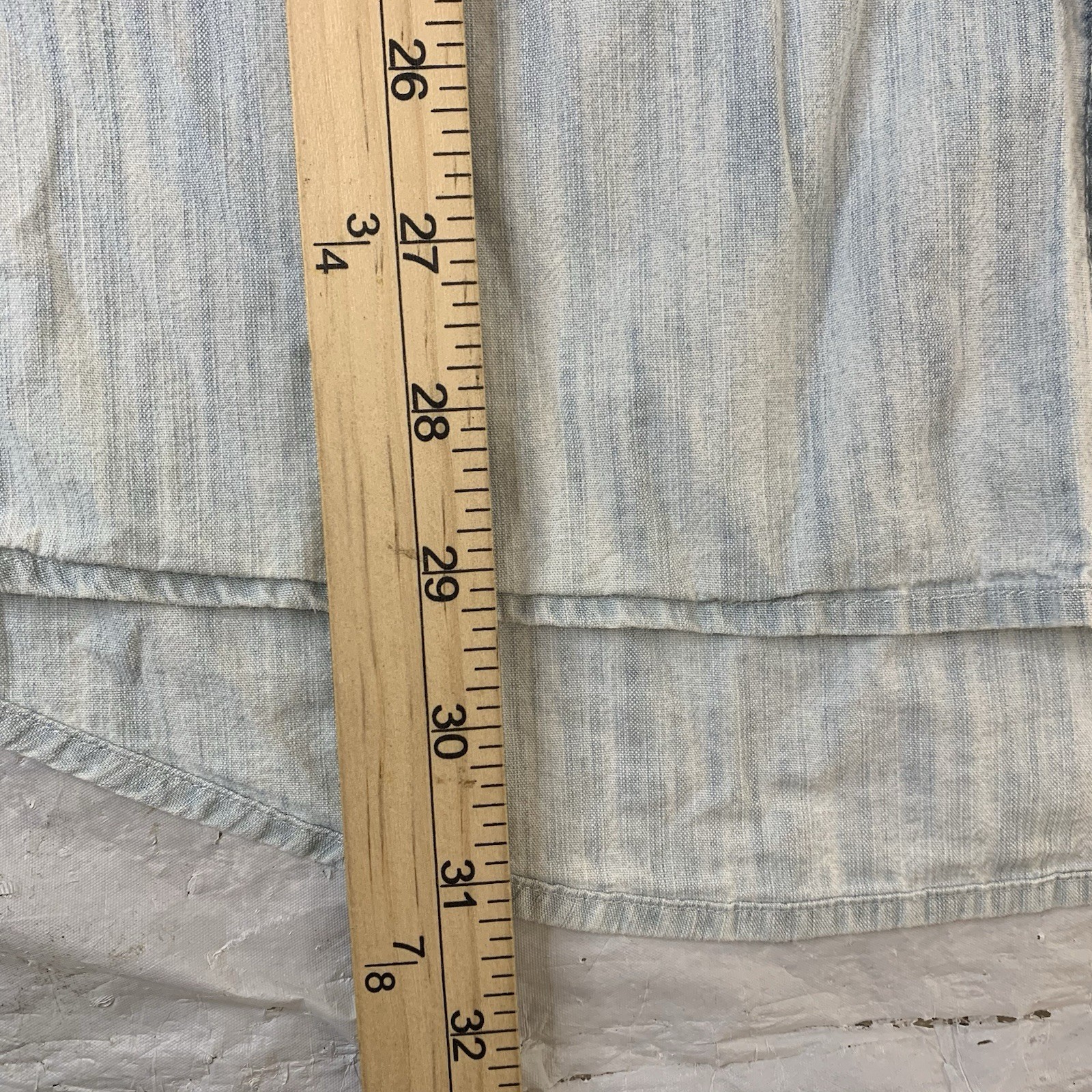 Lacoste ShortSleeve Denim Shirt Polo Mens Size M  EU 41 Button Down Casual thumbnail 6