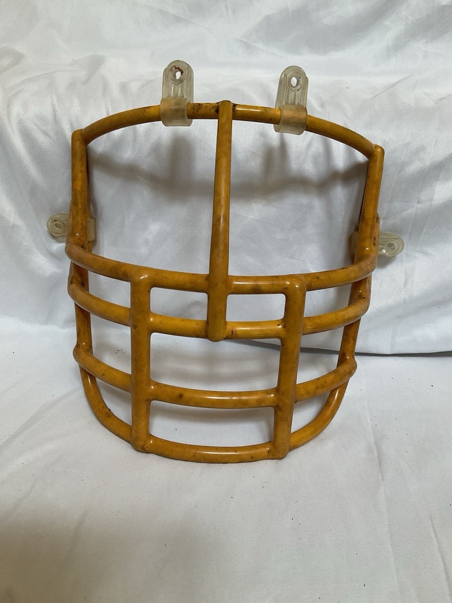 Vintage Riddell 1980s NJOP Football Helmet Lineman Gold 3-Dot