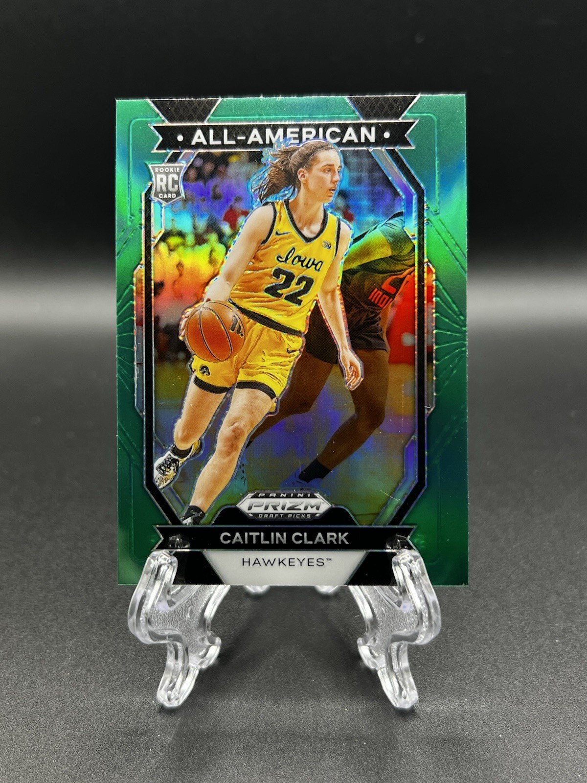 2024 Panini Prizm Draft Picks - All-American Caitlin Clark #23 Green Prizm (RC)