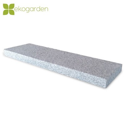 Granit Trittstufe 120x30x6 cm Treppen Naturstein Stufe G602 Bianco Sardo außen