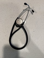 3M Littmann Cardiology II SE Stethoscope Black Silver Pre-owned Great Condition