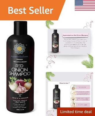 Natural Hair Growth & Fall Control Shampoo - 200ML with Hibiscus & Curry Leaf