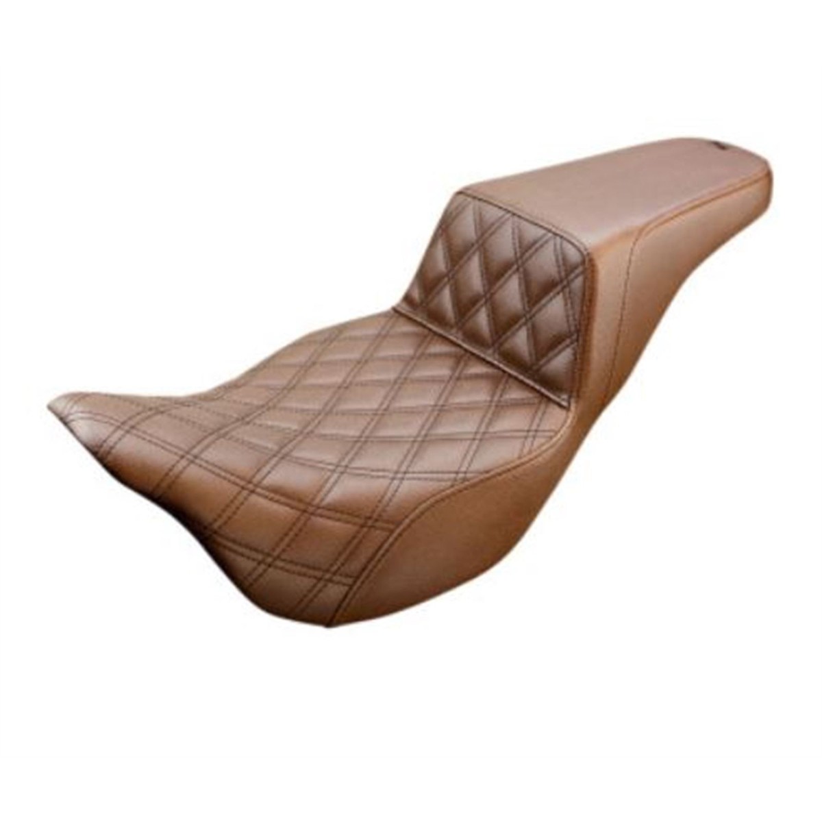 Syos ChadLB モデル　7＊ Saddlemen Step Up Seat - Lattice Stitched - Brown - FLH 808