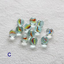 16mm Coloured Crystal Glass Marbles Traditional Vintage Classic Kids Toys Games