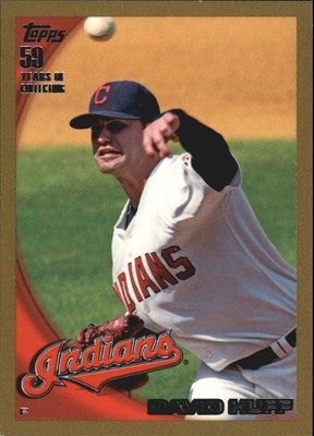 2010 Topps Gold Border Cleveland Indians Baseball Card #525 David Huff /2010