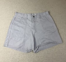 Bill Blass Jeans Women  s Size 14 High Rise Cotton Shorts Light Gray Vintage