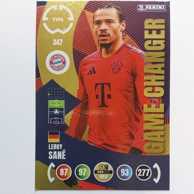 Panini 2025 FIFA Club World Cup 25 Card No. 347 Leroy Sane Game Changer Bayern 