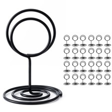 Table Number Holders, 26PCS Place Card Holder, Photo Holder 2" Black 