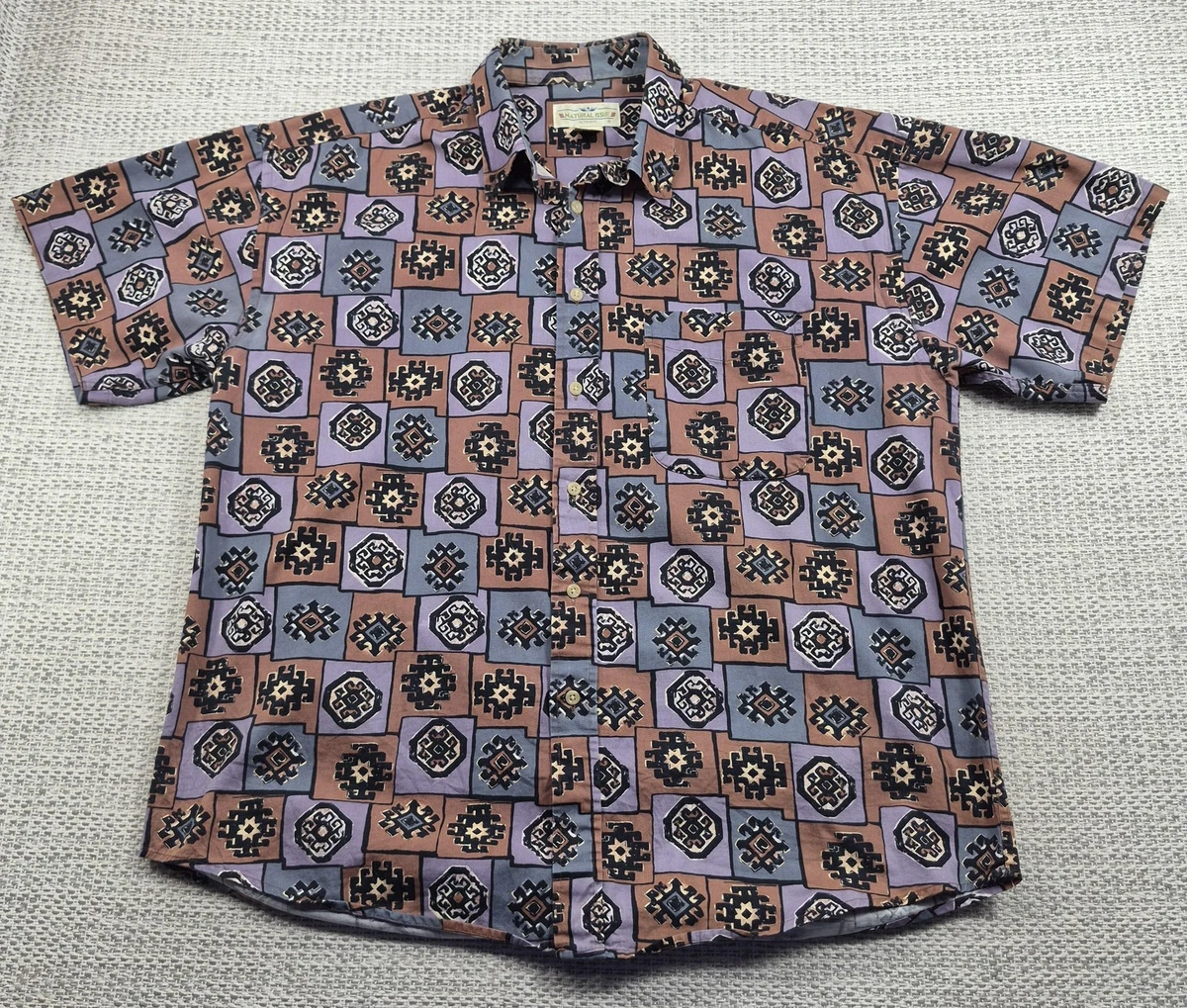 Natural Issue Short Sleeve Regular Fit Casual Button-Down Shirts